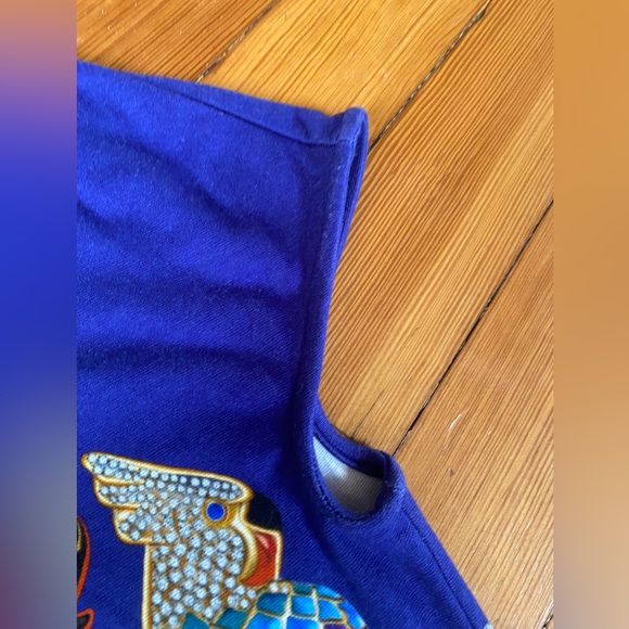 Mary Katrantzou totem gemstone tribal multicolor elastic bodycon midi dress - Picture 5 of 9